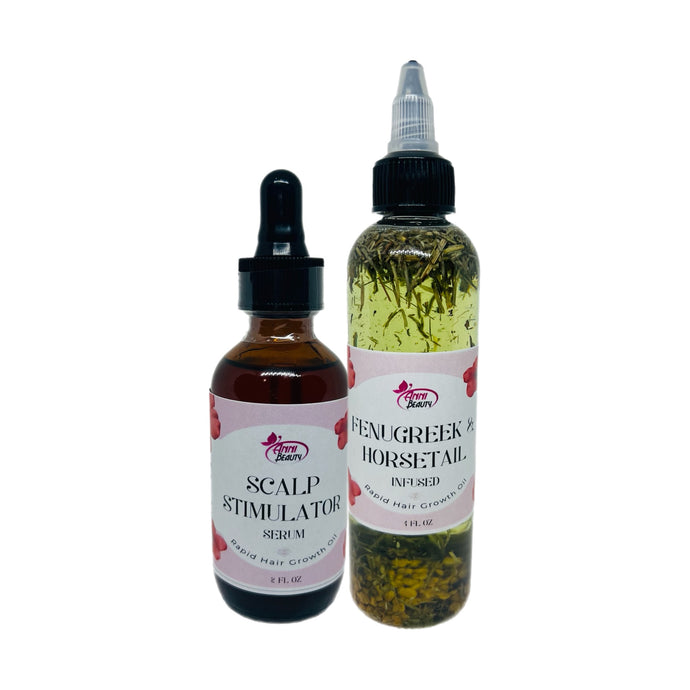 Fenugreek & Horsetail Hair Growth Oil + Scalp Stimulator Serum