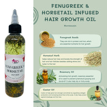 Load image into Gallery viewer, Fenugreek &amp; Horsetail Hair Growth Oil