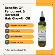 Load image into Gallery viewer, Fenugreek &amp; Horsetail Hair Growth Oil