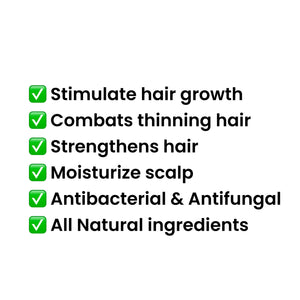 Fenugreek & Horsetail Hair Growth Oil + Scalp Stimulator Serum